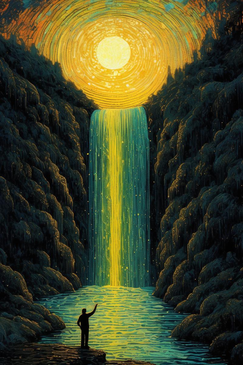 00328-2463774957-_lora_James R. Eads Style_1_James R. Eads Style - james r eads style landscape waterfall sun abstract.png